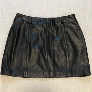 Wilsons Leather Black Mini Skirt Real Leather
